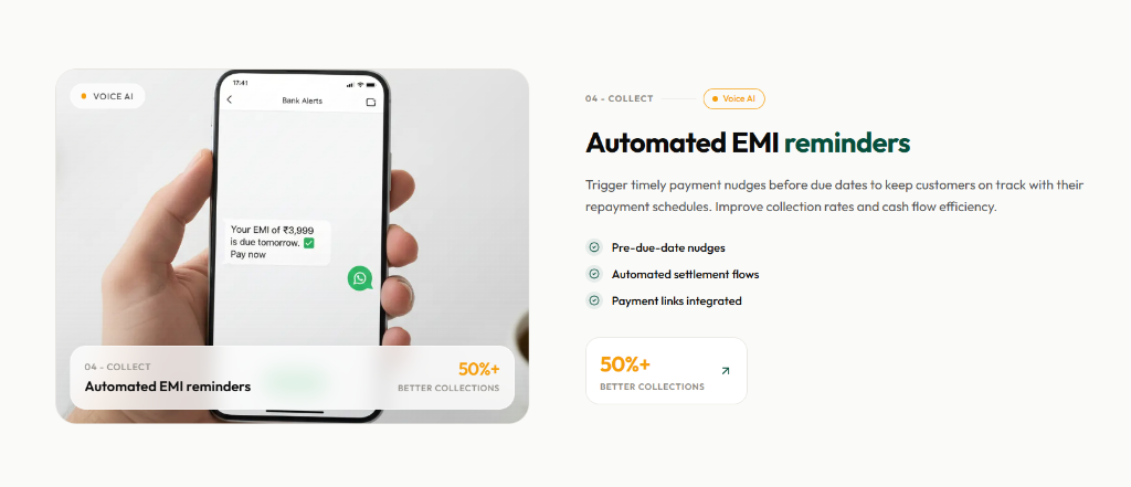 Automated EMI Payment Reminders